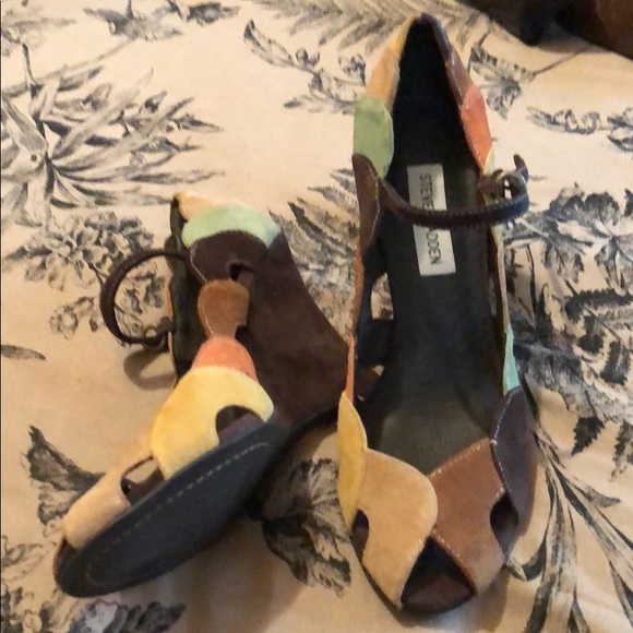 Women’s multi-color wedge heels - Picture 2 of 4